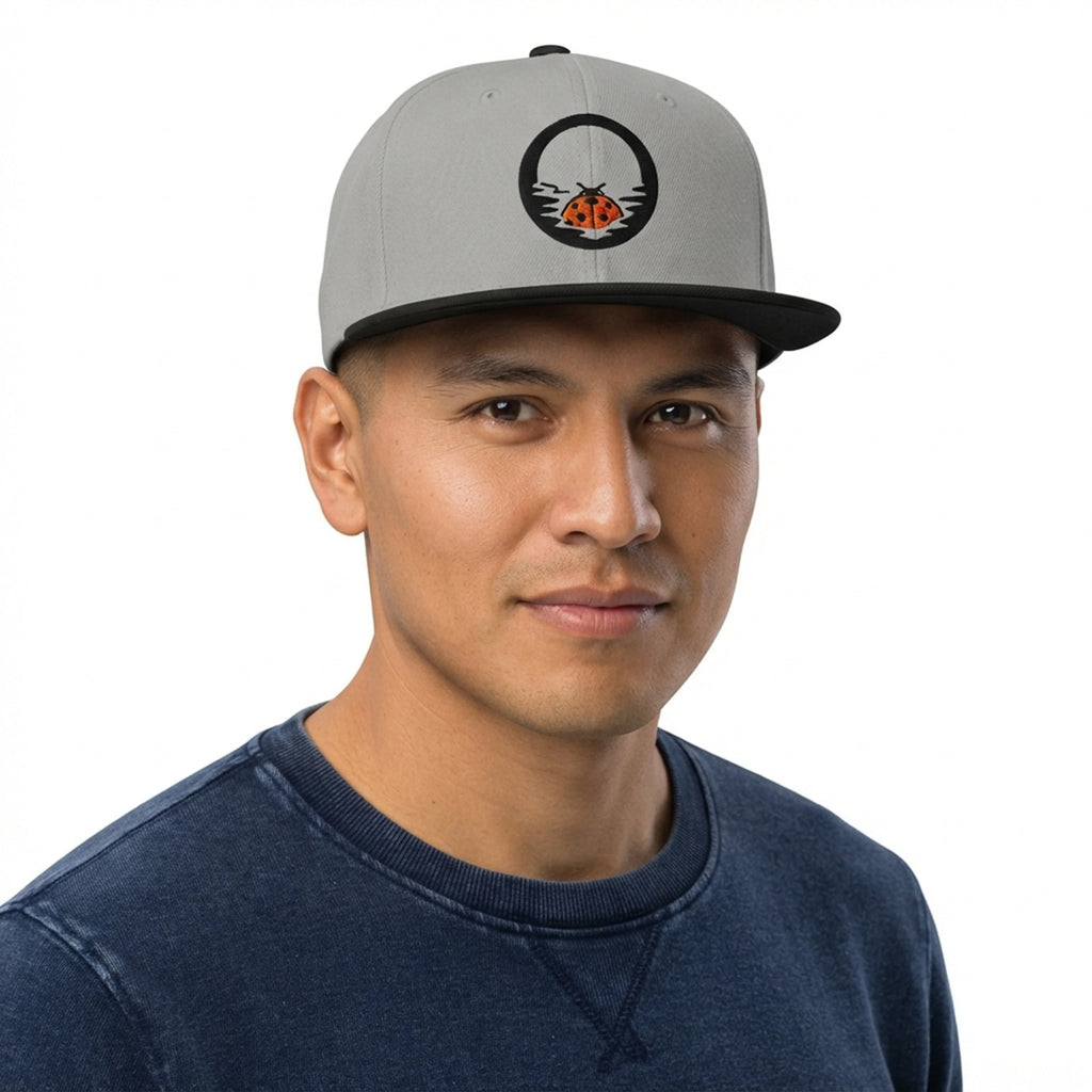 Moonlit Ladybug Reflection Snapback