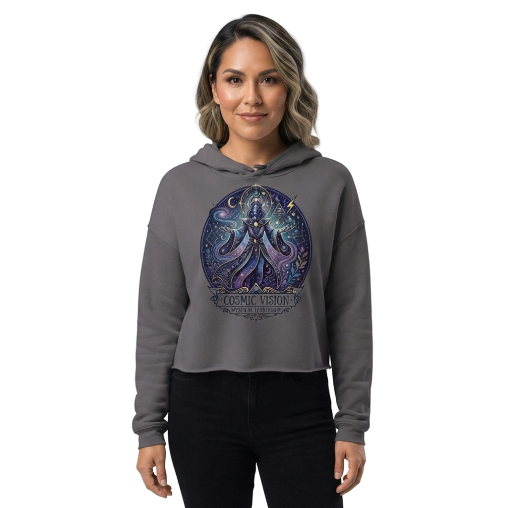 Cosmic Vision Mystical Leadership Cropped Hoodie