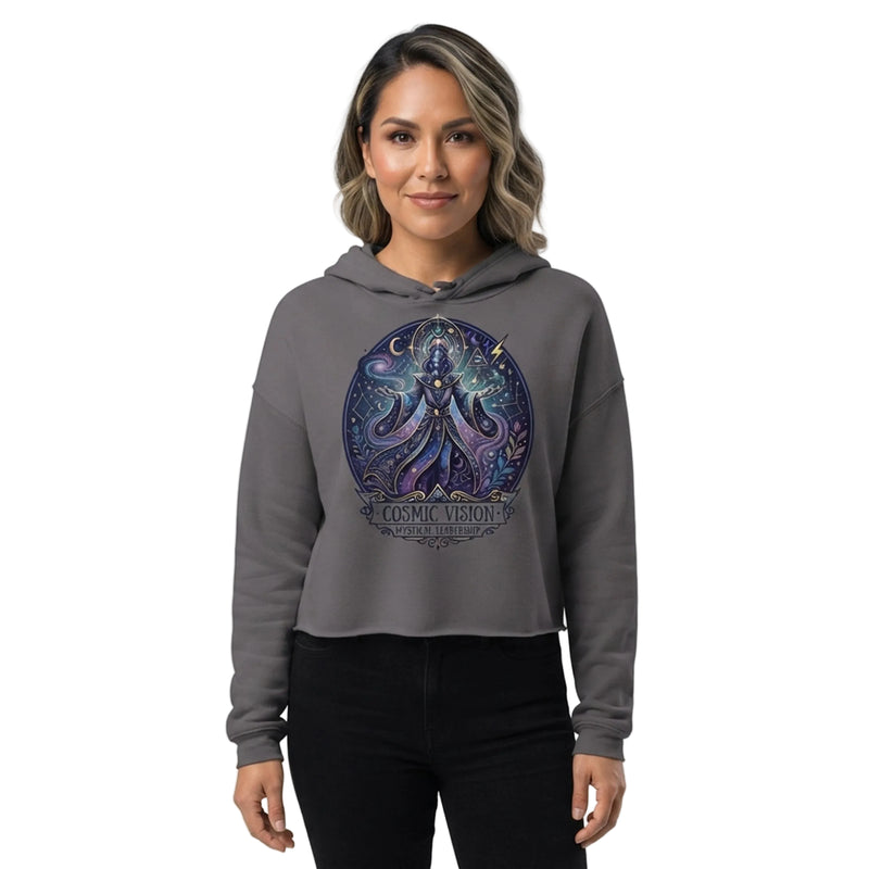 Cosmic Vision Mystical Leadership Cropped Hoodie