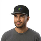 Running Silhouette Athletic Snapback Hat