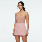 Womens High - Waisted Solid Color Slit Culottes