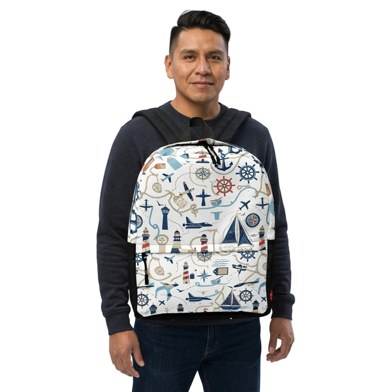 Nautical Aviation Coastal Adventure Backpack