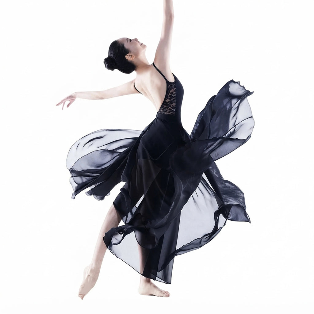 E - lin Dacing Chiffon Ballet Dance Dress