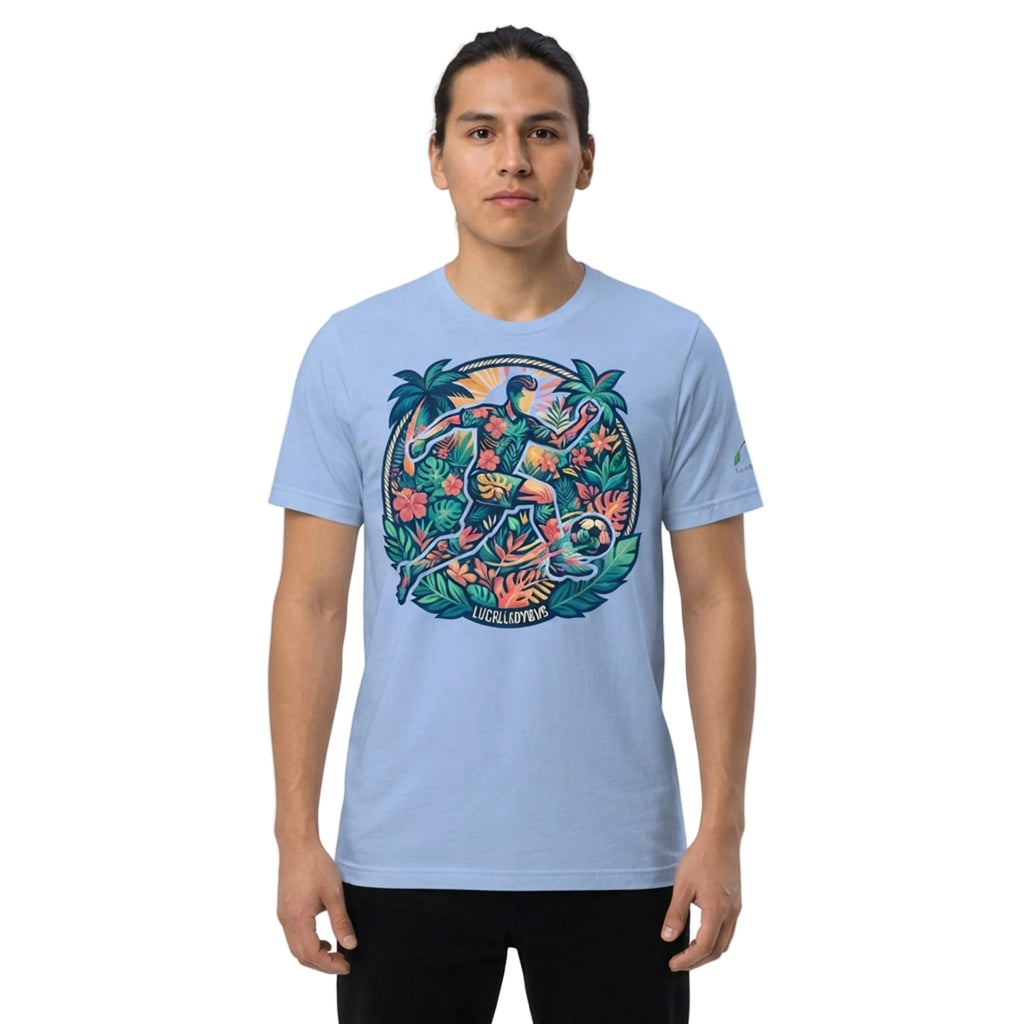 Tropical Floral Soccer Player T-Shirt