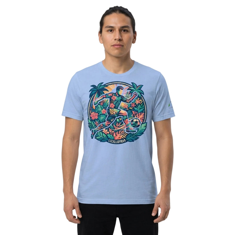 Tropical Floral Soccer Player T-Shirt