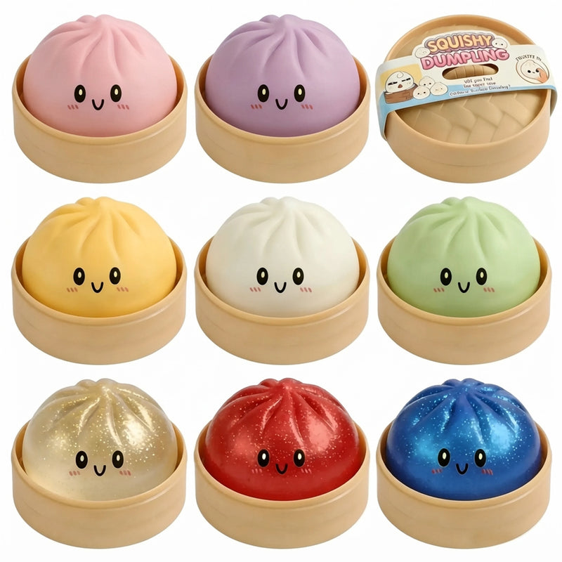 Giant Glitter Dumpling Squishy Stress Relief Toy