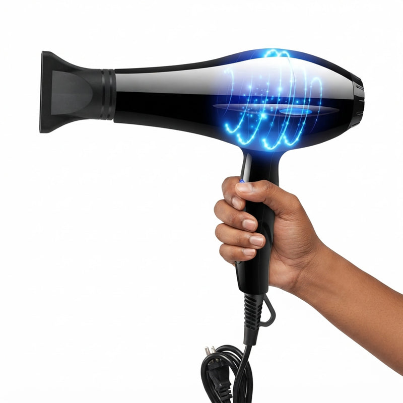 Professional 2200W Ionic Hair Dryer with Hot and Cold Adjustment
