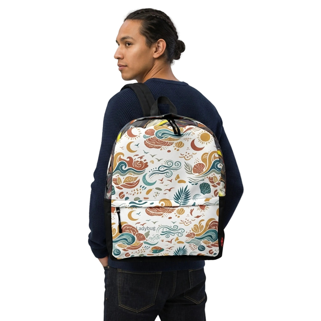 Abstract Shattered Energy Pattern Backpack