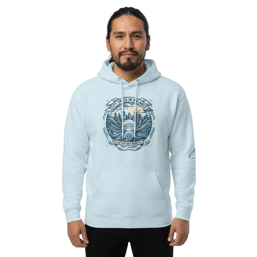 City Skies in Balance Pullover Hoodie - ALLEGHENY MONONGAHELA HARMONY