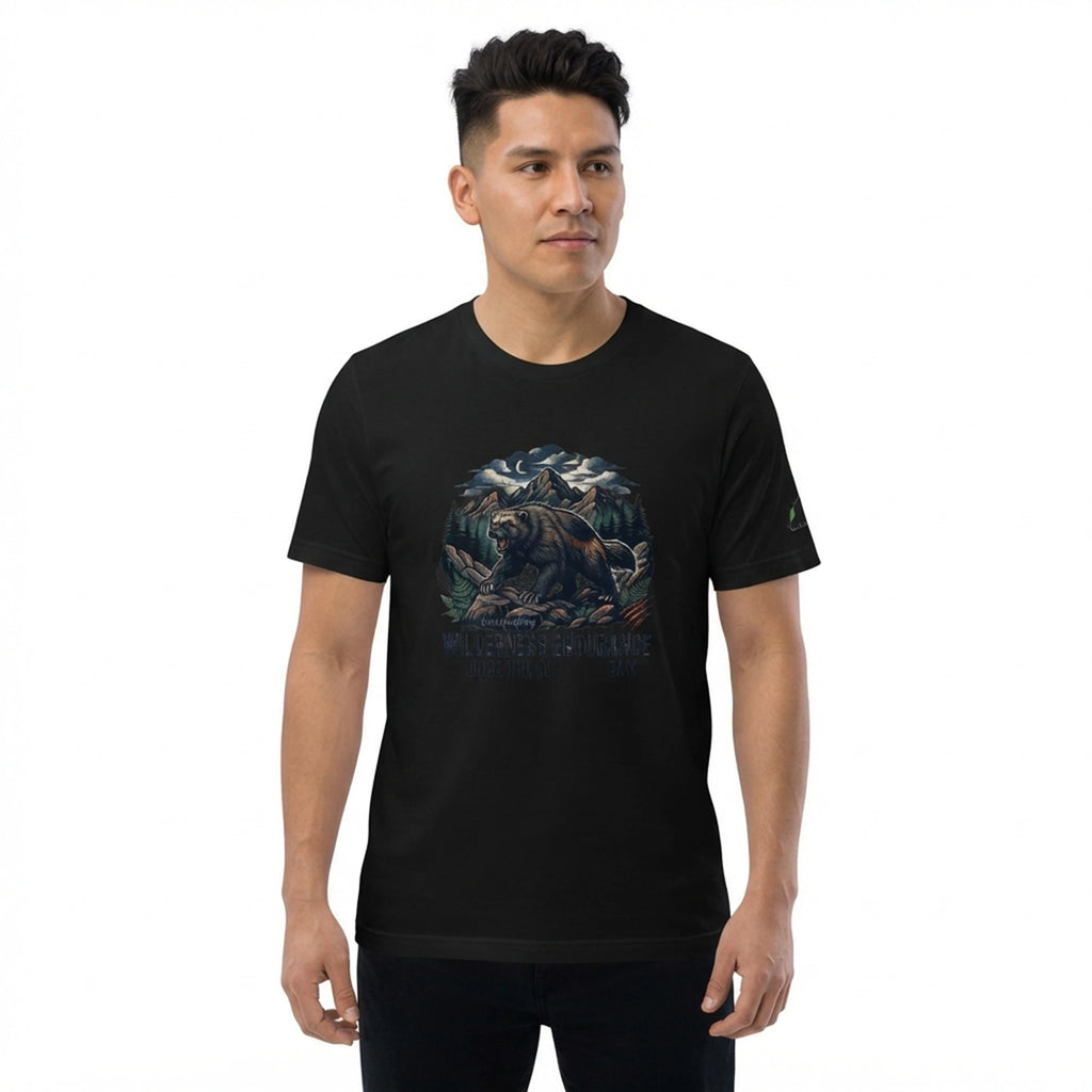 Wilderness Endurance Rugged Peaks Wolverine T-Shirt - EXPLORE THE