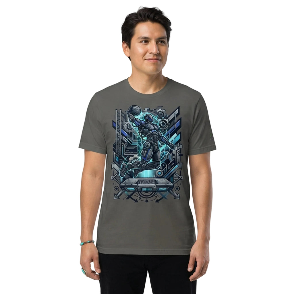 Futuristic Robot Basketball Player T-Shirt