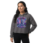 Electric Rally Neon Tennis Cropped Hoodie