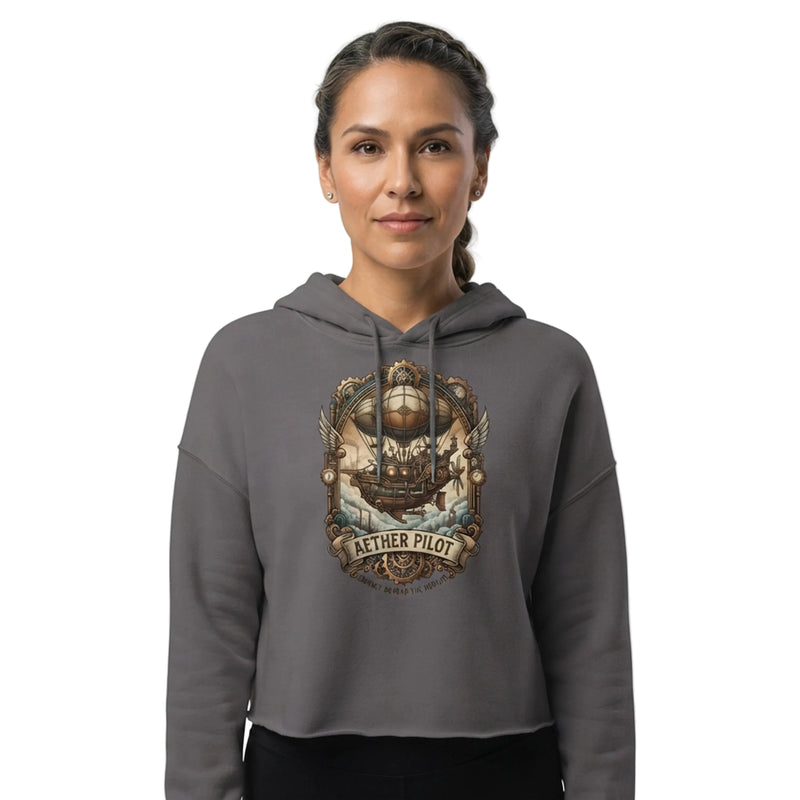 Aether Pilot Journey Beyond Horizon Cropped Hoodie - JOURNEY BEYOND