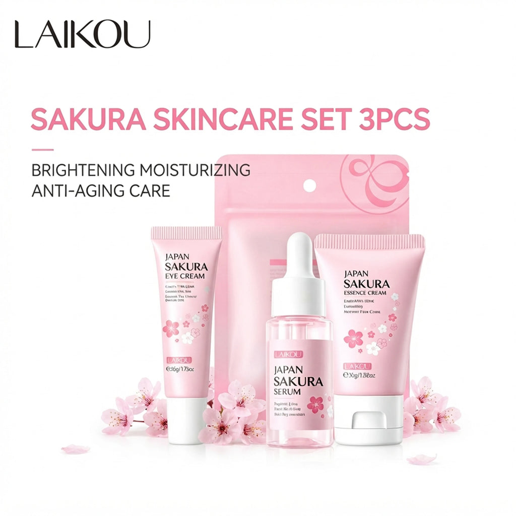 Sakura Skin Care Gift Box Set - 3 Pieces