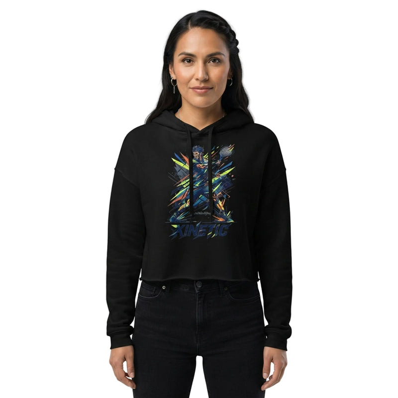 KINETIC Tennis Player Women's Cropped Hoodie