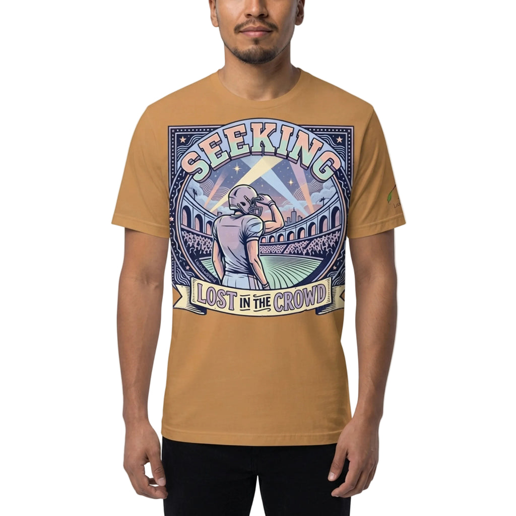 Seeking Lost In The Crowd Football T-Shirt