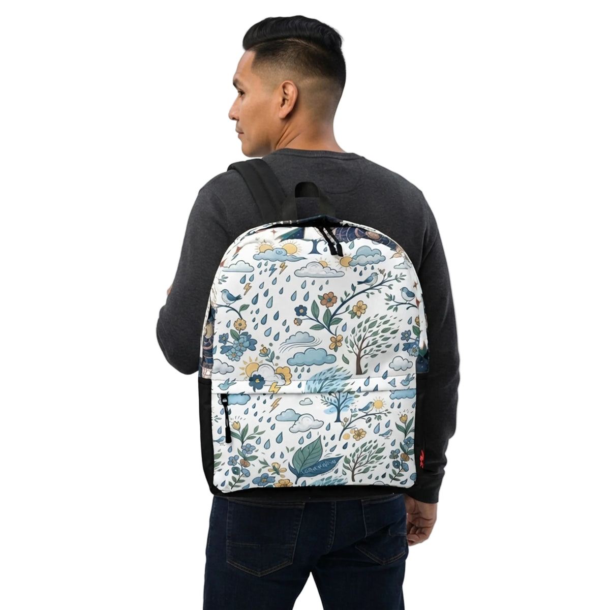 Mystical Celestial Magic Pattern All Over Print Backpack