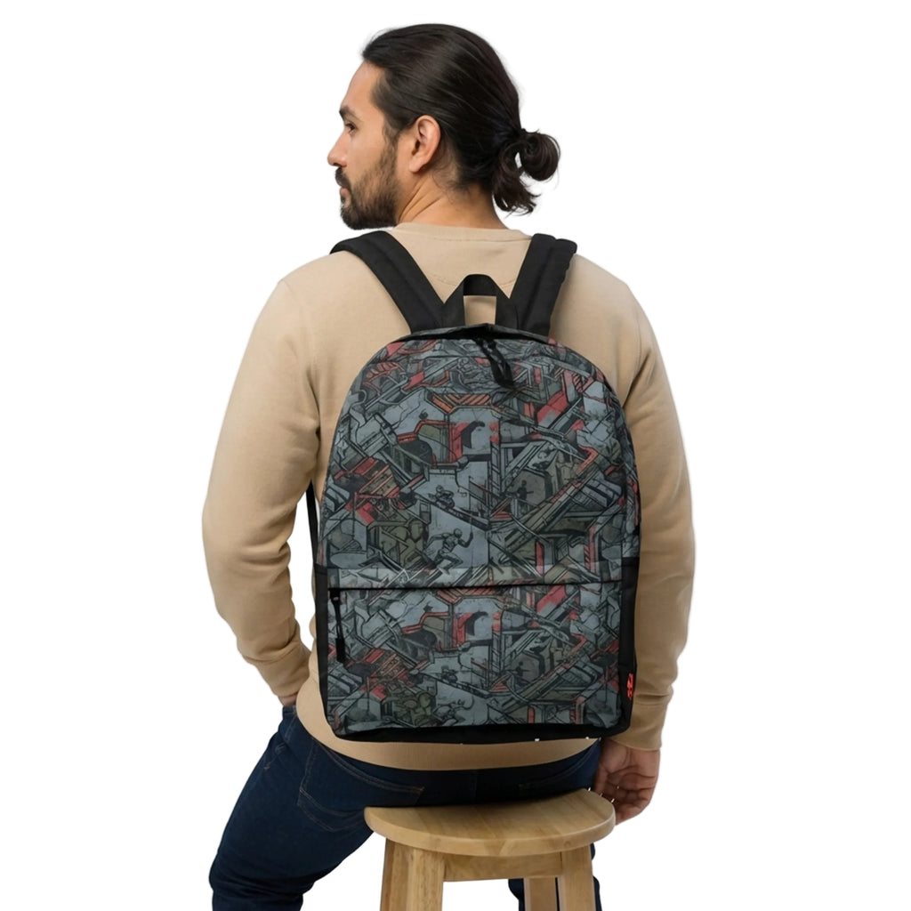 Urban Parkour Collage All-Over Print Backpack