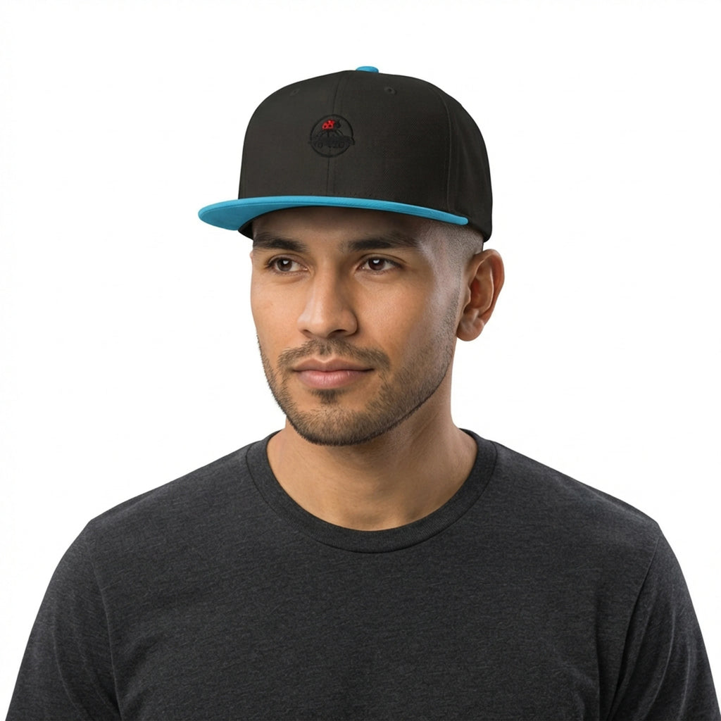 Fast Car With Ladybug Graphic Snapback Cap