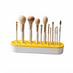 Multi - Grid Silicone Desktop Cosmetic Tool Display Stand & Makeup Brush