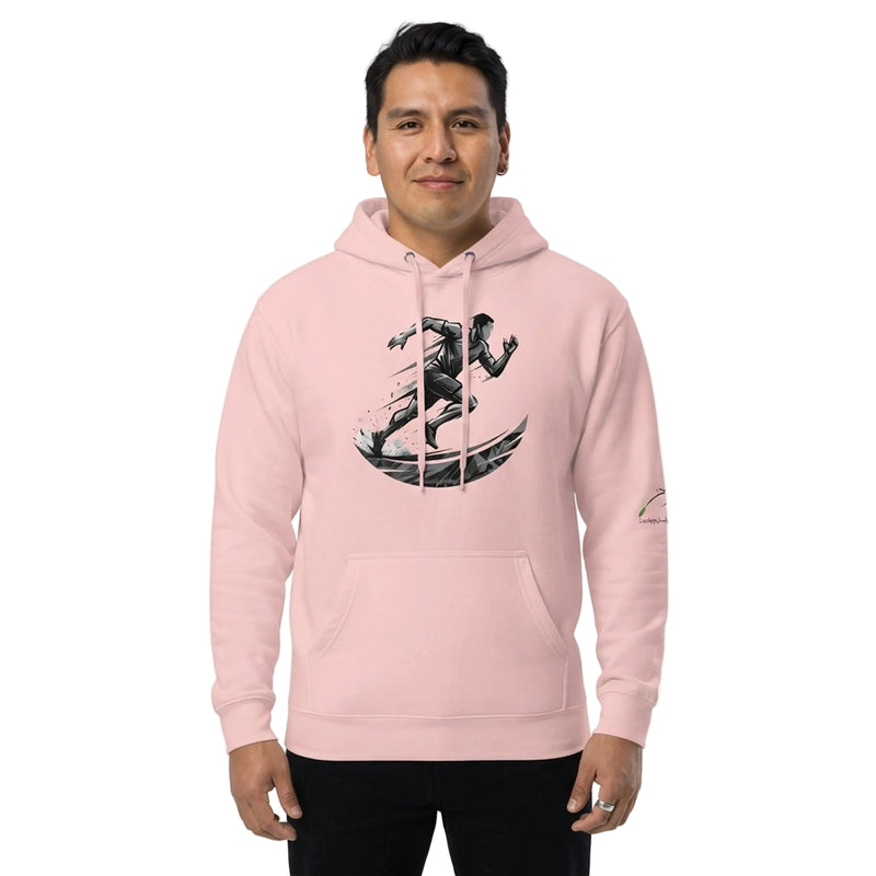 Geometric Sprint Runner Pullover Hoodie