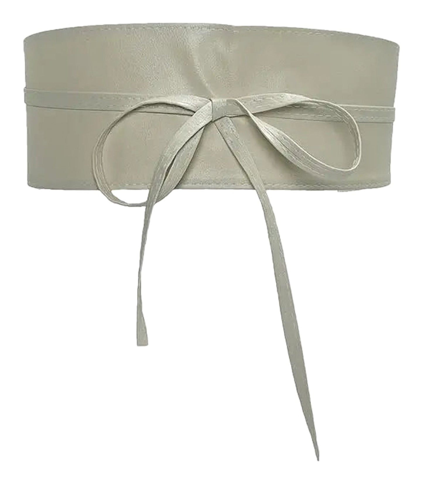 LuckeLadybug PU leather corset belt for women with adjustable tie closure and sleek design