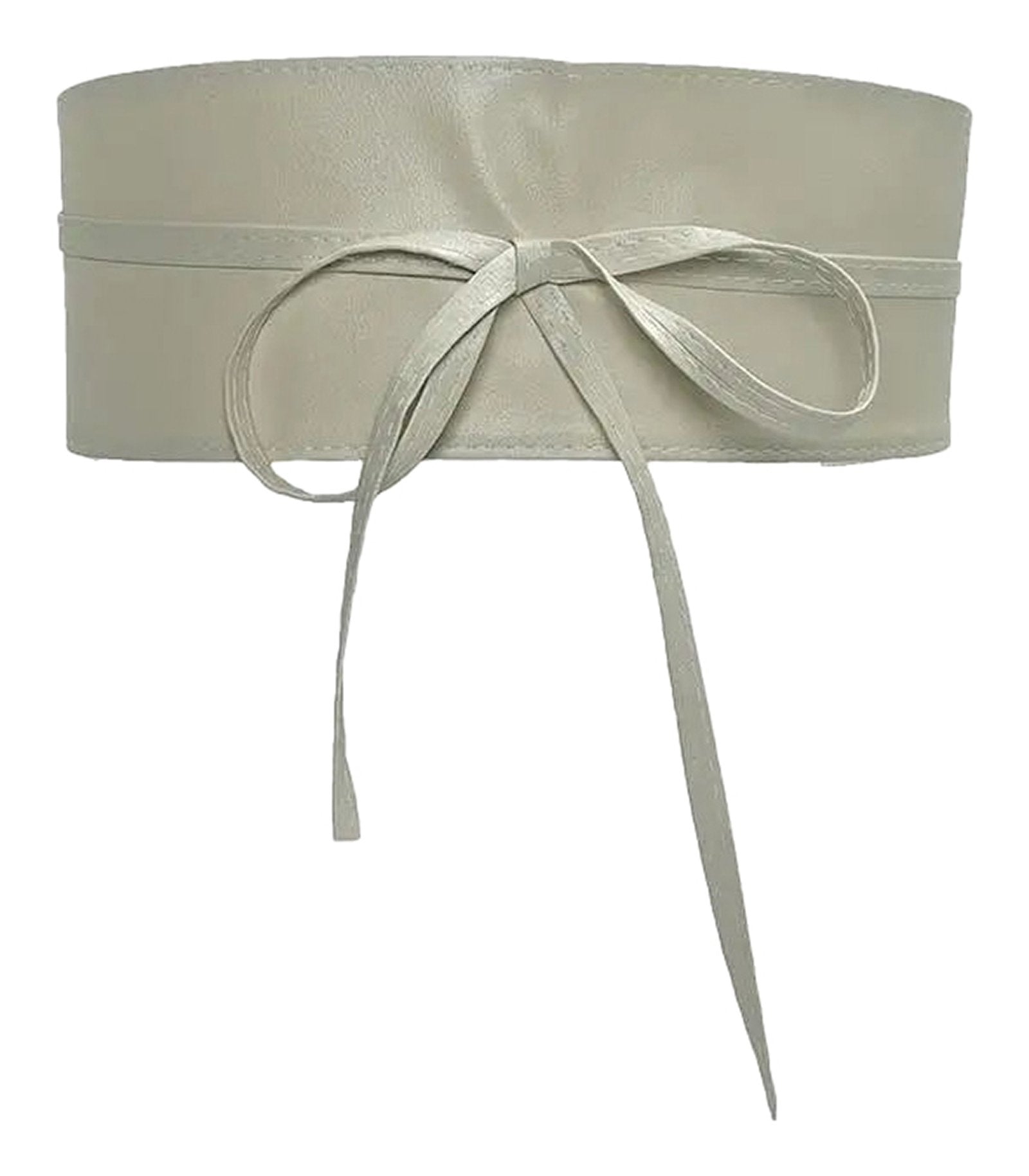 LuckeLadybug PU leather corset belt for women with adjustable tie closure and sleek design