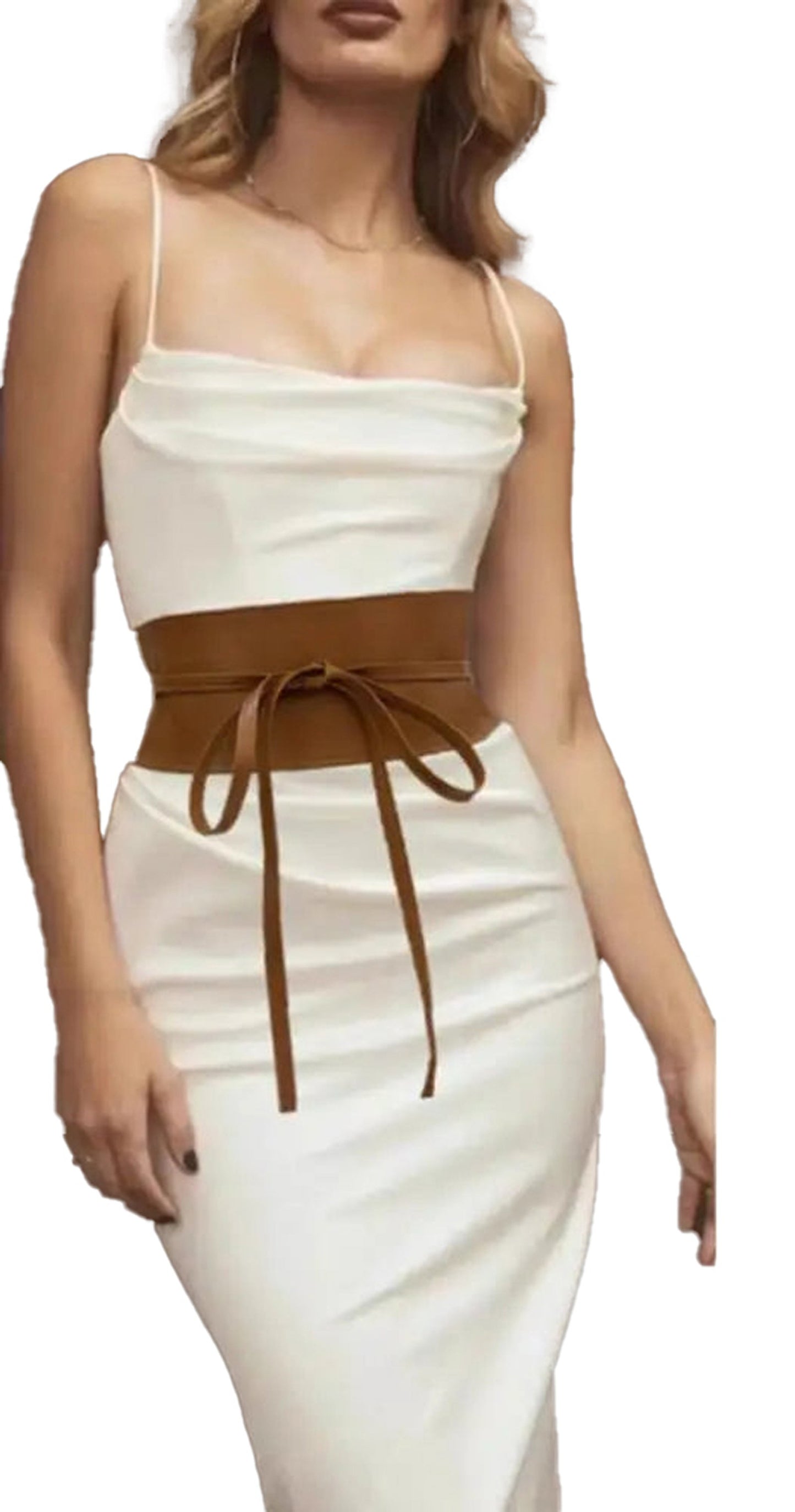 Stylish PU leather corset belt for women, crafted to enhance waistline with a chic design