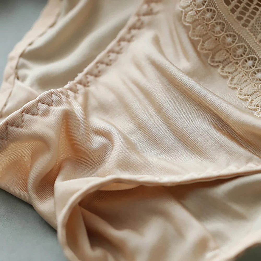 Pure Silk Bikini Panties For Hipsters