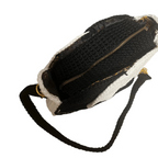 Stylish purse crochet crossbody bag featuring a zipper compartment and adjustable strap