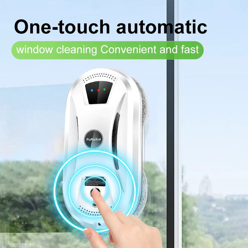 Robot window cleaner for home with one-touch automatic operation for convenient and fast cleaning