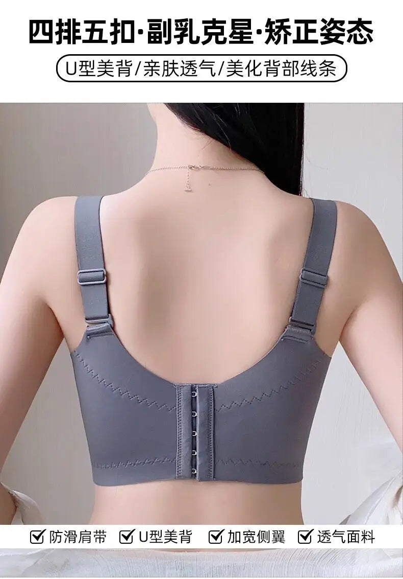LuckeLadybug push up bra with U-shaped design and adjustable straps for comfort and support