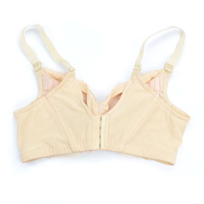 LuckeLadybug LLC Underwire Push Up Bra in nude color with adjustable straps for enhanced support