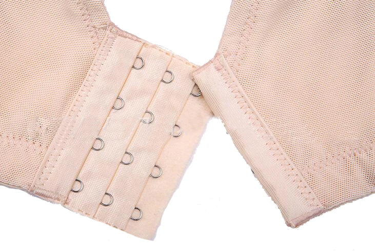 Close-up of LuckeLadybug LLC underwire push up bra with adjustable hooks and soft fabric