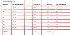 LuckeLadybug LLC Women's Bra Size Chart for Push Up Bra including band size and cup range