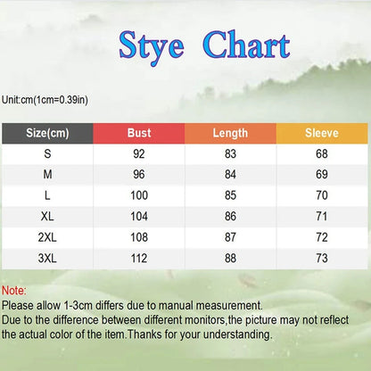Size chart for queen print hoodie dress for women with bust, length, and sleeve dimensions