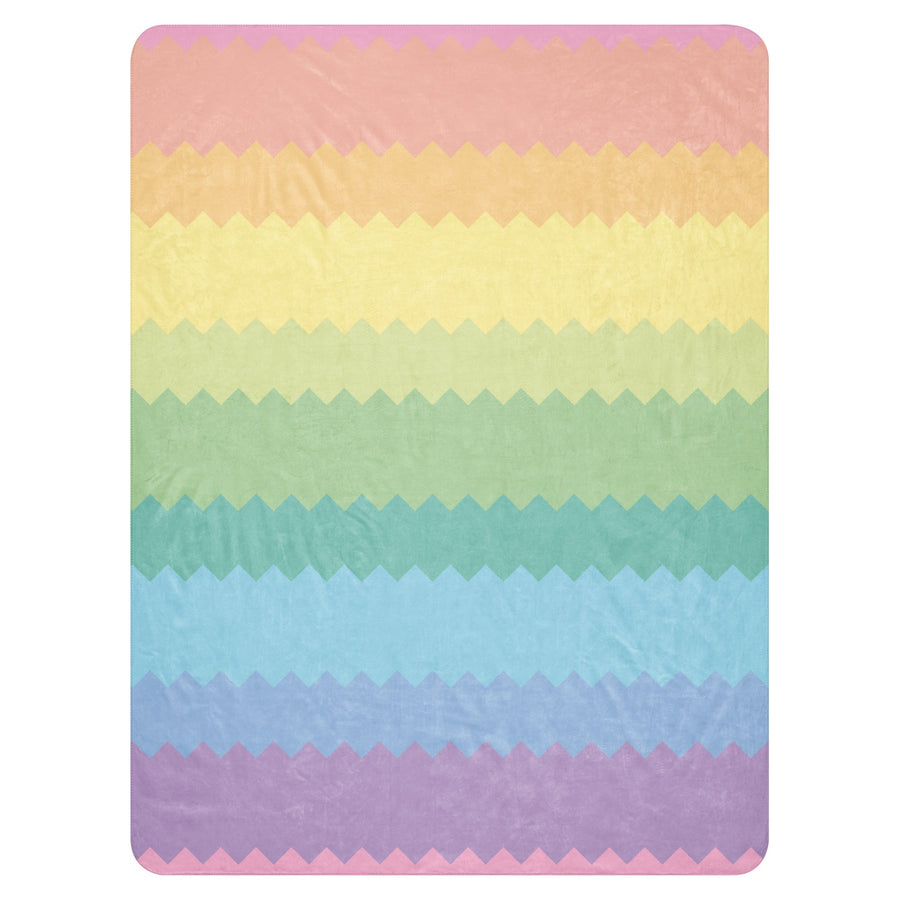Rainbow Pride Sherpa Blanket Soft Cozy