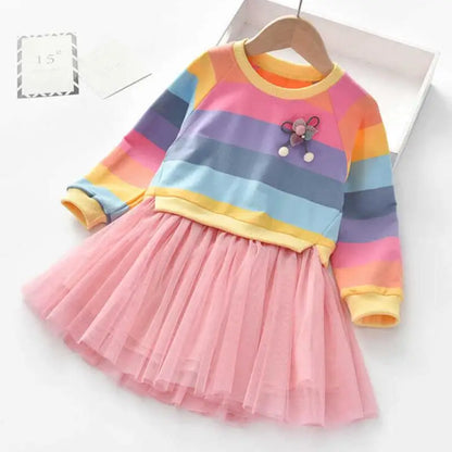 Rainbow Tutu Dress For Girls Stylish & Fun