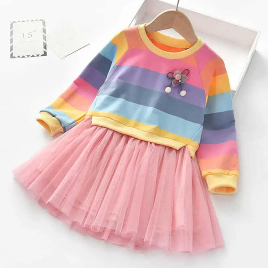 Rainbow Tutu Dress For Girls Stylish & Fun