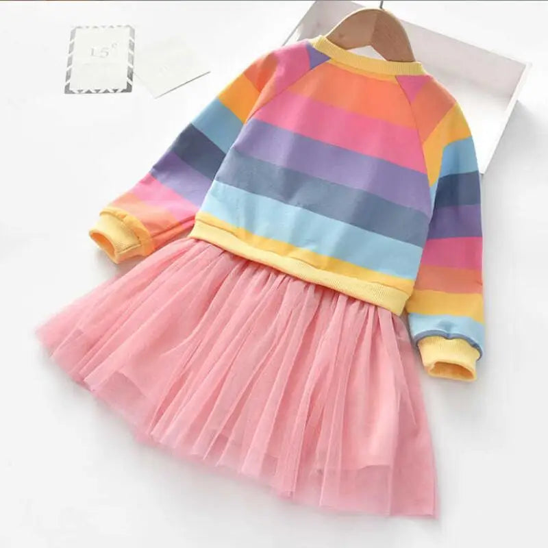 Rainbow Tutu Dress For Girls Stylish & Fun