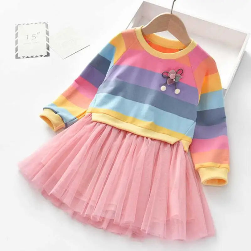 Rainbow Tutu Dress For Girls Stylish & Fun
