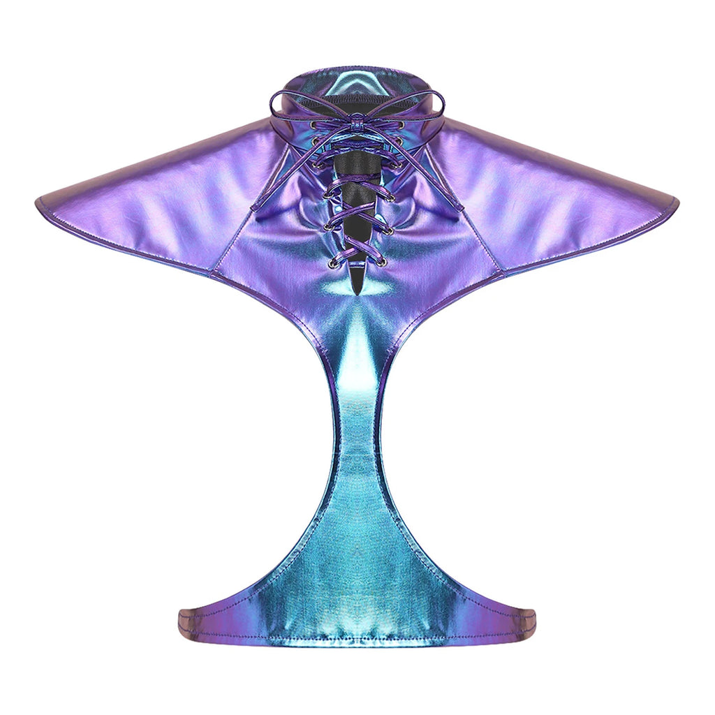 Shiny Silver Rave Tops for Bold Style