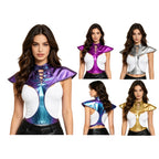 Shiny Silver Rave Tops for Bold Style