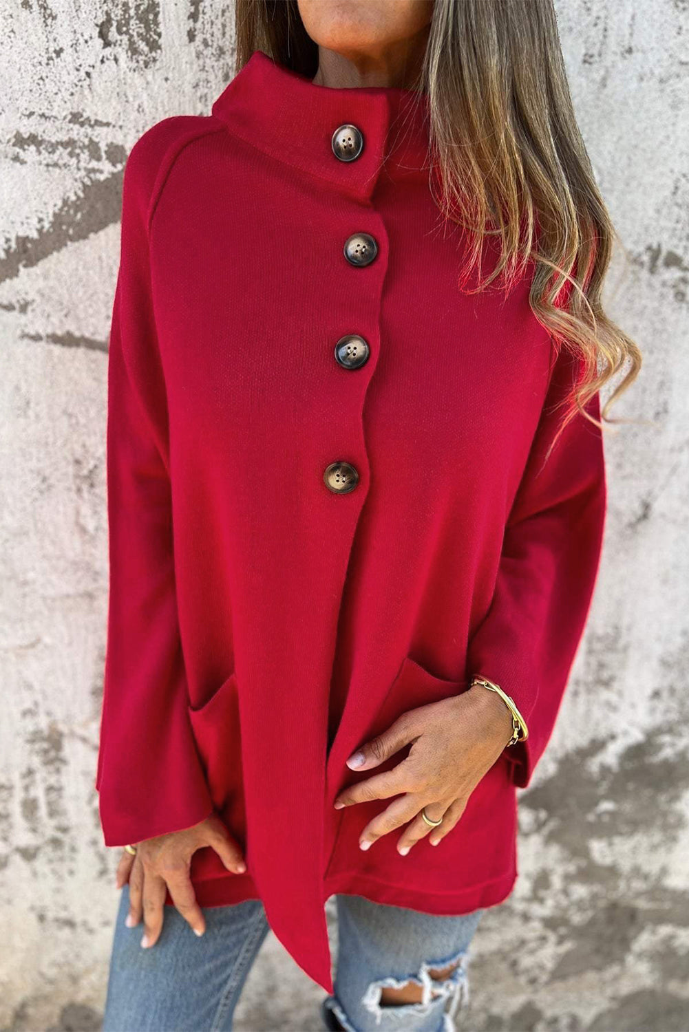 Red Cardigan for Effortless Style