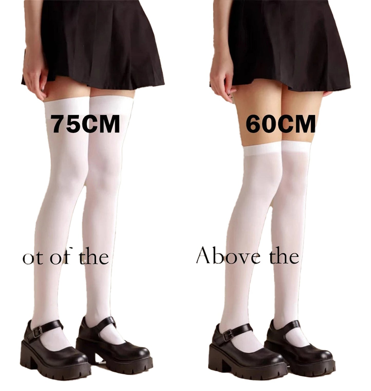 Red skull print thigh high stockings featuring a unique design for stylish leg wear