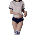School Uniform Inspired Two-Piece Set