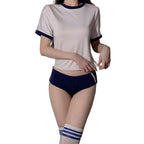 School Uniform Inspired Two-Piece Set
