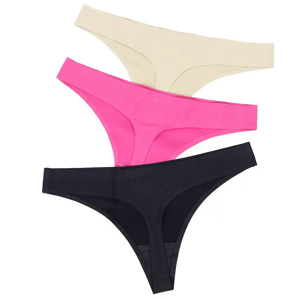 Seamless Women Thongs 3-Pack Variety