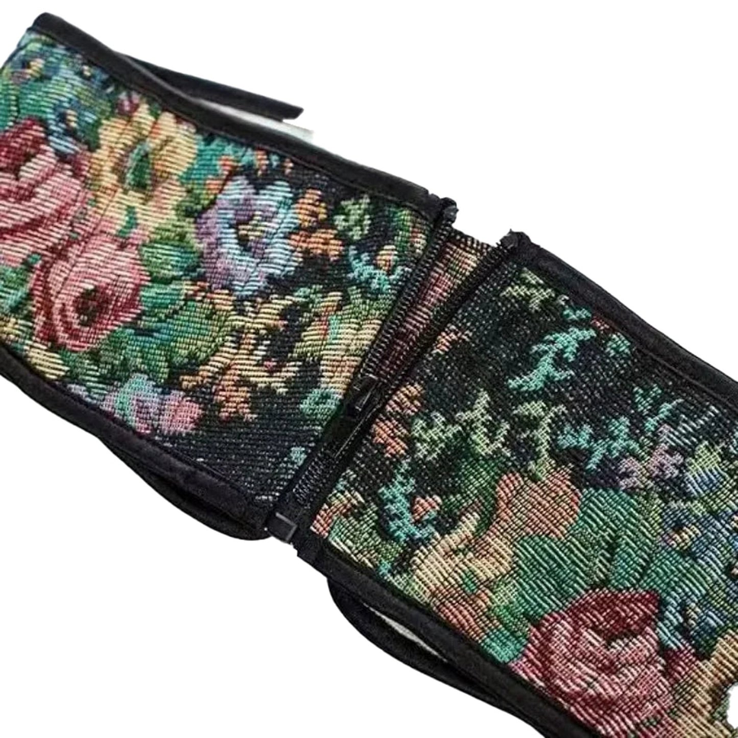 LuckeLadybug LLC sexy corset belt for women featuring a floral design with vibrant colors