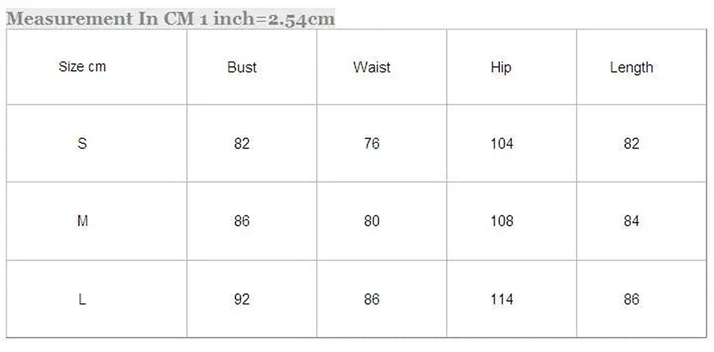 LuckeLadybug LLC sexy lace nightgown for women in various sizes displayed in a measurement chart
